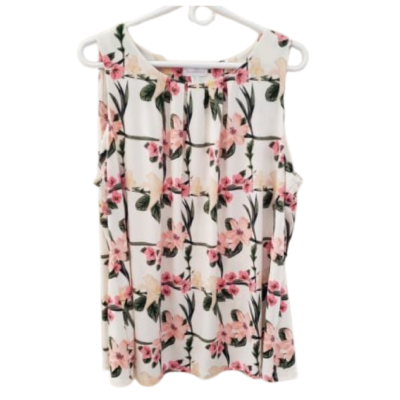 Charter Club Floral Top (Size XL)