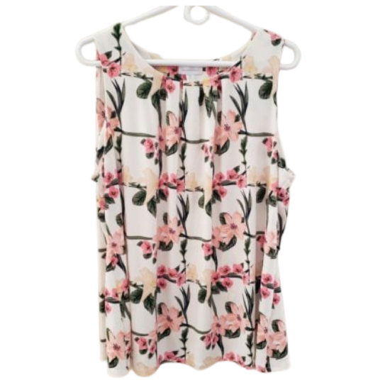 Charter Club Floral Top (Size XL)