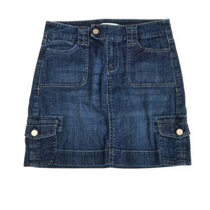 White House Black Market Denim Skirt (Size 0)