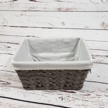Fabric Lined Woven Basket
