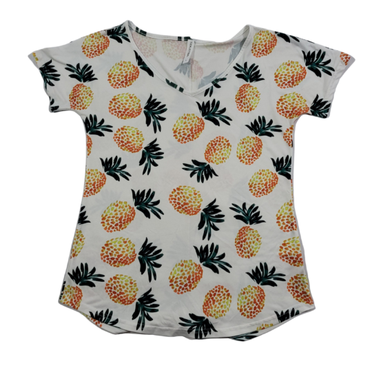 Tickled Teal Pineapple Top (Size L)