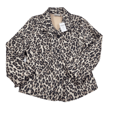 Chico's Cheetah Plush Jacket (Size 0)